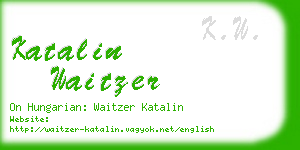 katalin waitzer business card
